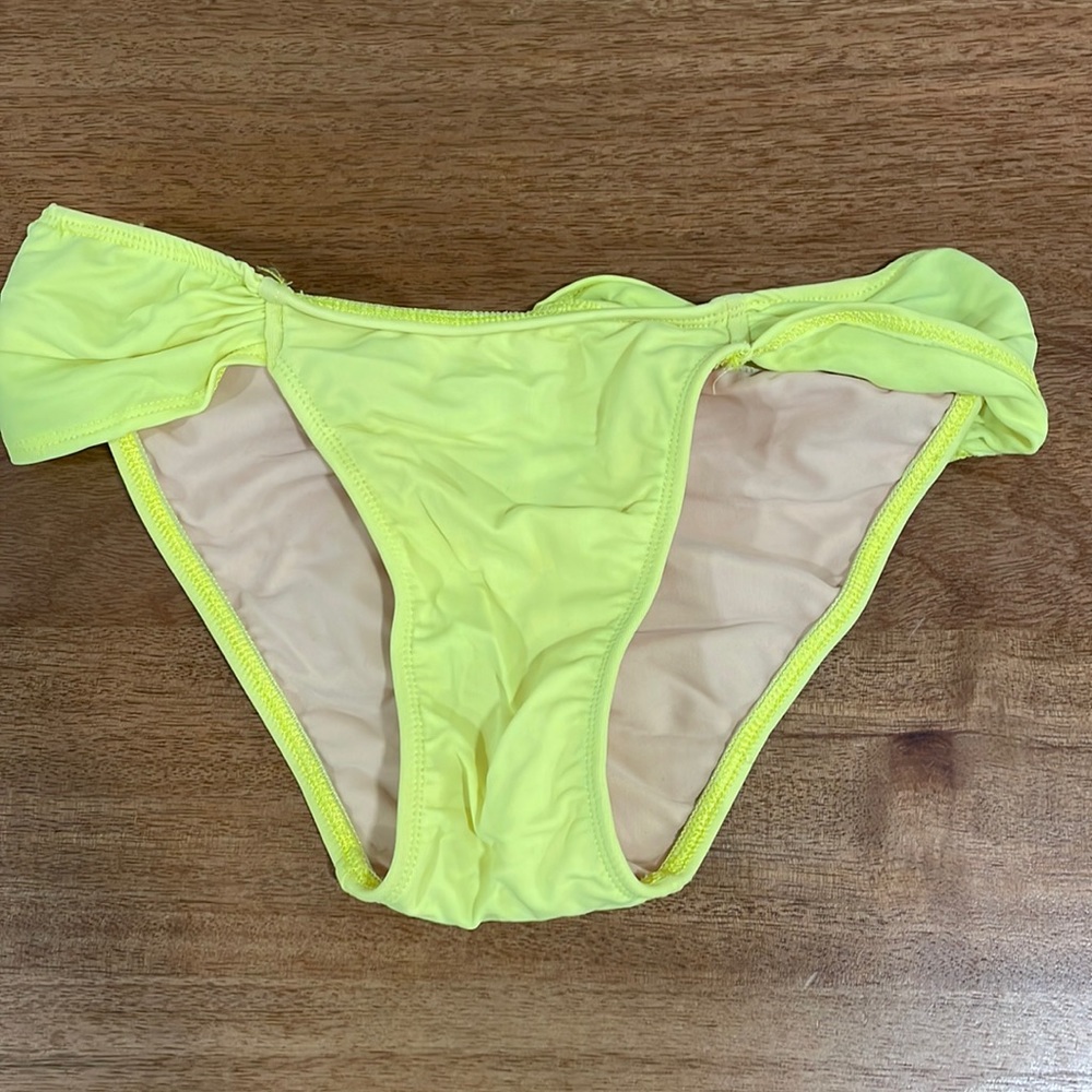 Neon yellow bikini bottom 👙